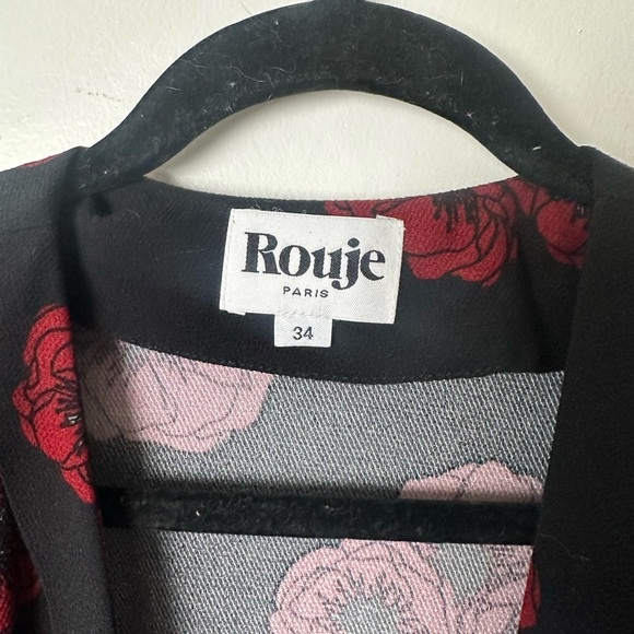 Rouje Elisa Floral Wrap Top Size 2 (34) - Picture 3 of 8